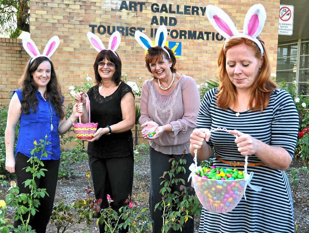 Shona Gibson, Betty Gaffney, Tracy Vellacott and Julie Peterson are all hopping mad about the Easter Fair on Saturday. Shona Gibson, Betty Gaffney, Tracy Vellacott and Julie Peterson are all hopping mad about the Easter Fair on Saturday.